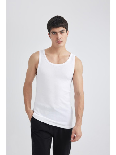 DEFACTO Slim Fit Ribbed 2-Piece Undershirt