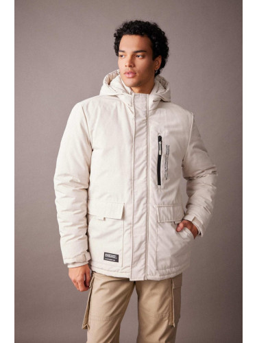 DEFACTO Regular Fit Hooded Coat