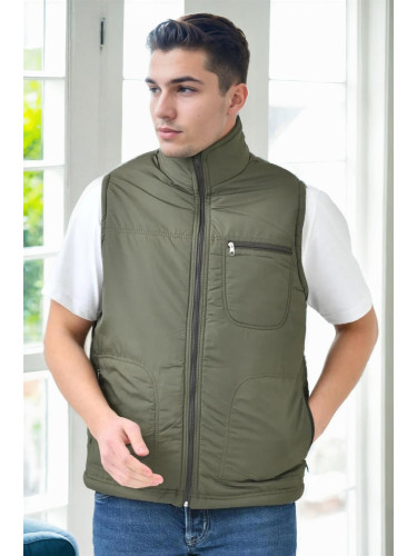 84478 Dewberry Classic Mens Vest-Khaki