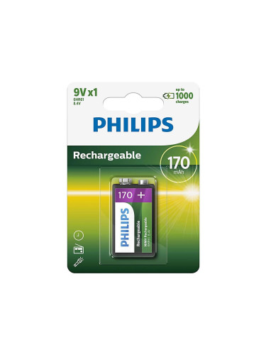 Philips 9VB1A17/10 - акумулаторна батерия MULTILIFE NiMH/9V/170 mAh