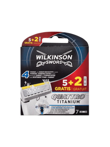 Wilkinson Sword Quattro Titanium Резервни ножчета за мъже Комплект