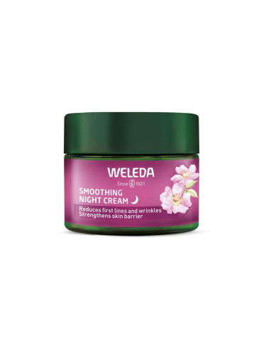 Weleda Wild Rose & White Tea Smoothing Night Cream Нощен крем за лице за жени 40 ml