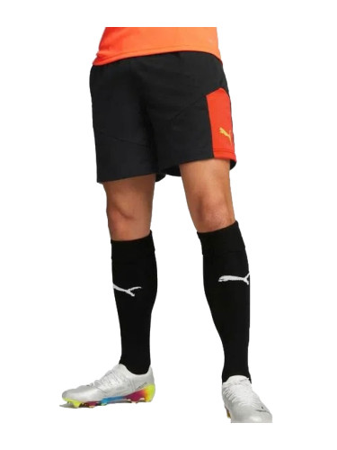 PUMA IndividualFINAL Football Training Shorts Black/Orange