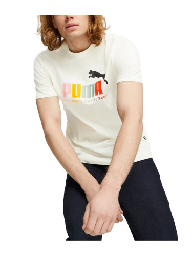 PUMA Essentials+ Tee White/Multicolor