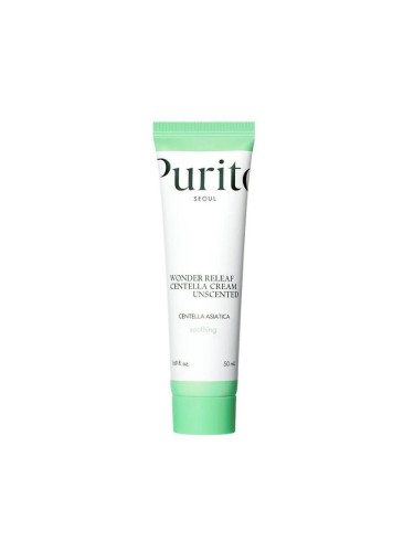 Успокояващ крем за лице с Центела Азиатика PURITO SEOUL Wonder Releaf Centella Cream Unscented