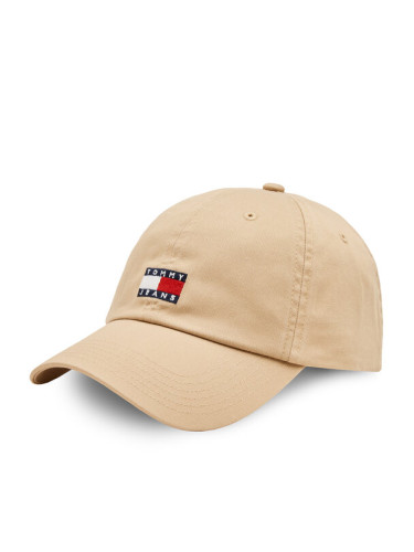 Tommy Jeans Шапка с козирка Tjm Heritage 6 Panel Cap AM0AM12020 Бежов