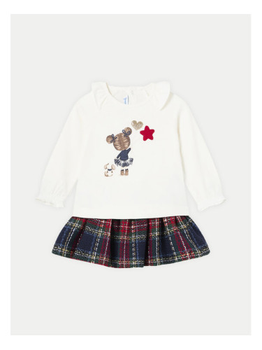 Mayoral Комплект блуза и пола 2927 Тъмносин Regular Fit