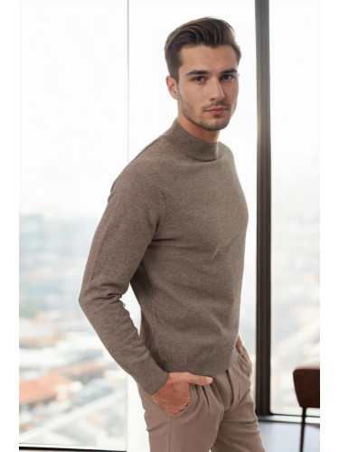 64721 Dewberry Half Turtleneck Woolen Mens Knit Sweater-VISION