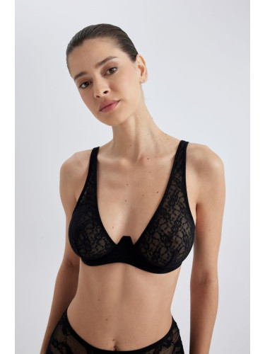 DEFACTO Fall In Love Laced Padless Bra