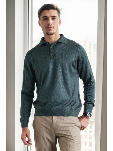 28296 Dewberry Polo Neck Mens Knit Sweater-NEFTİ