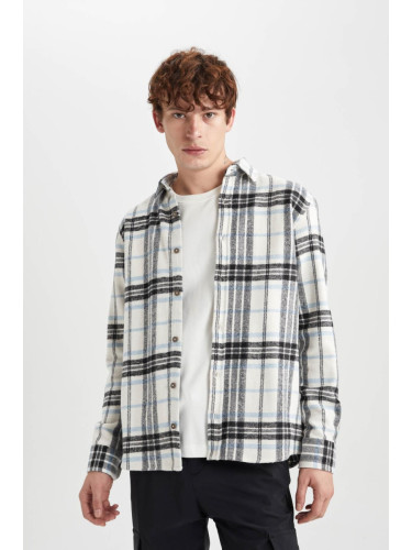 DEFACTO Regular Fit Checkered Lumberjack Long Sleeve Shirt