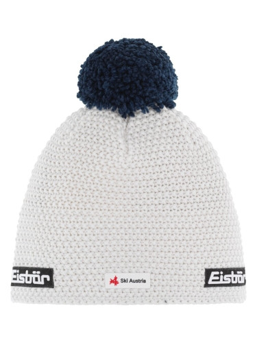 Eisbär Jamie Pompon SKA Beanie White/Dark Cobalt UNI Шапка