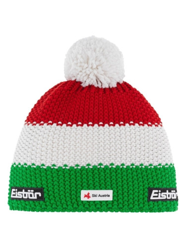 Eisbär Star Pompon SKA Beanie Green/White/Red UNI Шапка