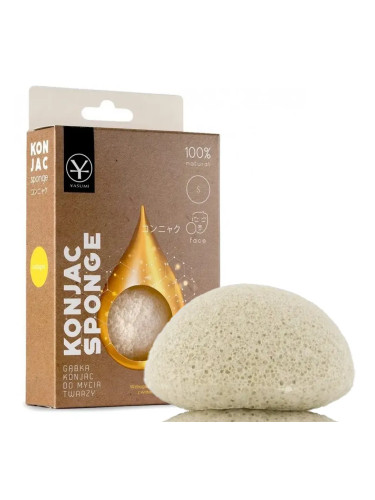 Гъба конджак за лице с колаген за зряла кожа YASUMI Konjac Sponge Collagen