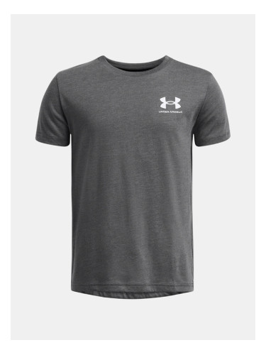 Under Armour UA Sportstyle Left Chest SS Тениска детски Siv