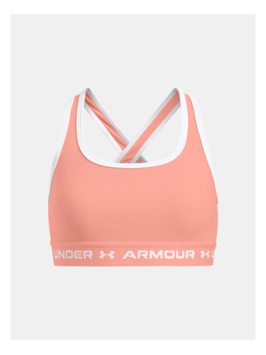 Under Armour G Crossback Mid Solid Детски сутиен Oranzhev