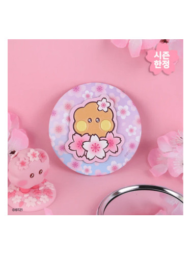 BT21 | Leather Patch Mirror Cherry Blossom SHOOKY