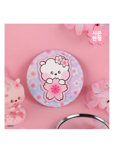 BT21 | Leather Patch Mirror Cherry Blossom RJ