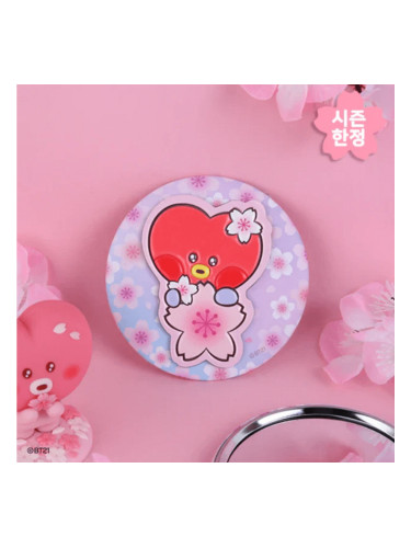 BT21 | Leather Patch Mirror Cherry Blossom TATA