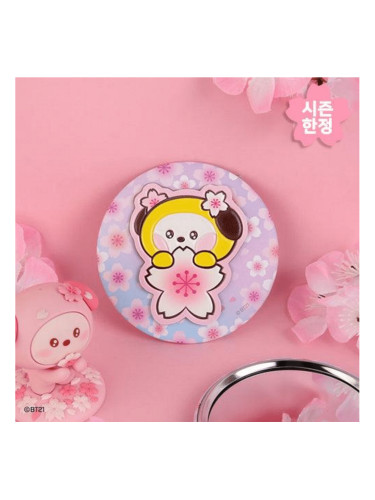 BT21 | Leather Patch Mirror Cherry Blossom CHIMMY