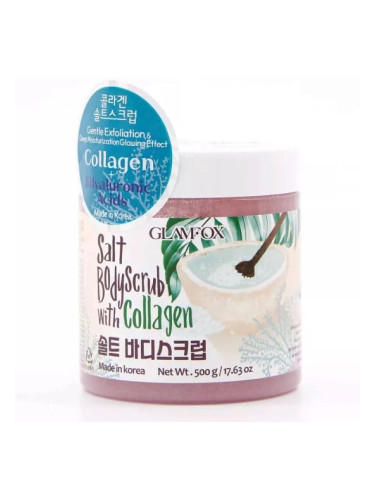 GLAMFOX | Salt Body Scrub with Collagen, 500 g