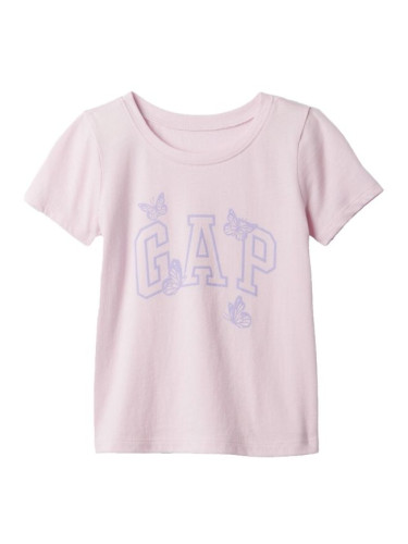 GAP GRAPHIC LOGO TEE Тениска  за момичета, розово, размер