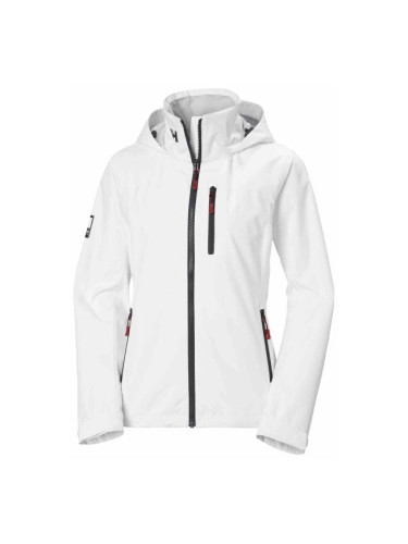 Helly Hansen CREW HOODED JACKET 2.0 W Дамско яке за яхтинг, бяло, размер